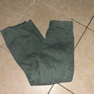 Hollister cargo pants raw hem